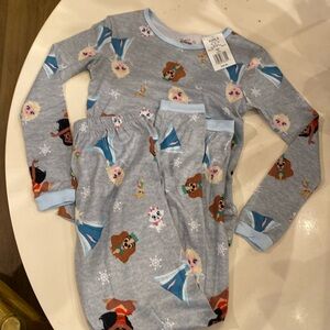 Disney‎ Kids Frozen Pajama Set.  Size 10.